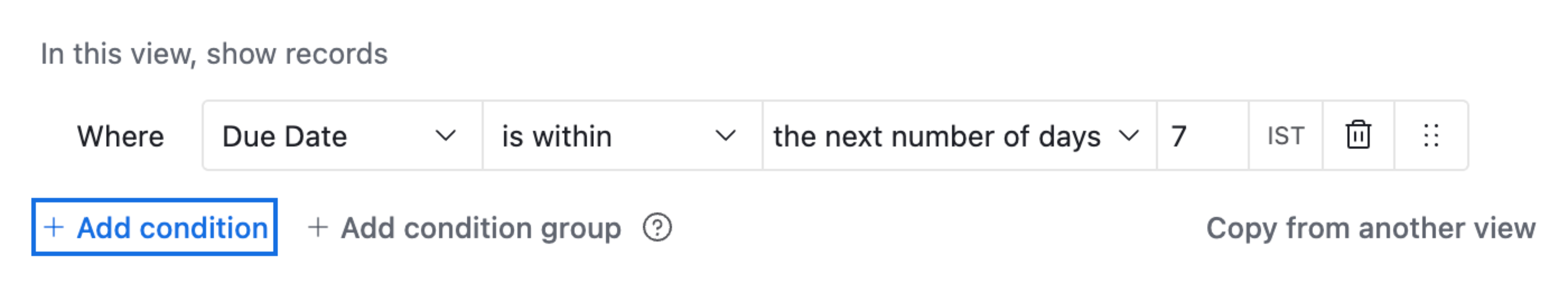 dates fall within the next seven days