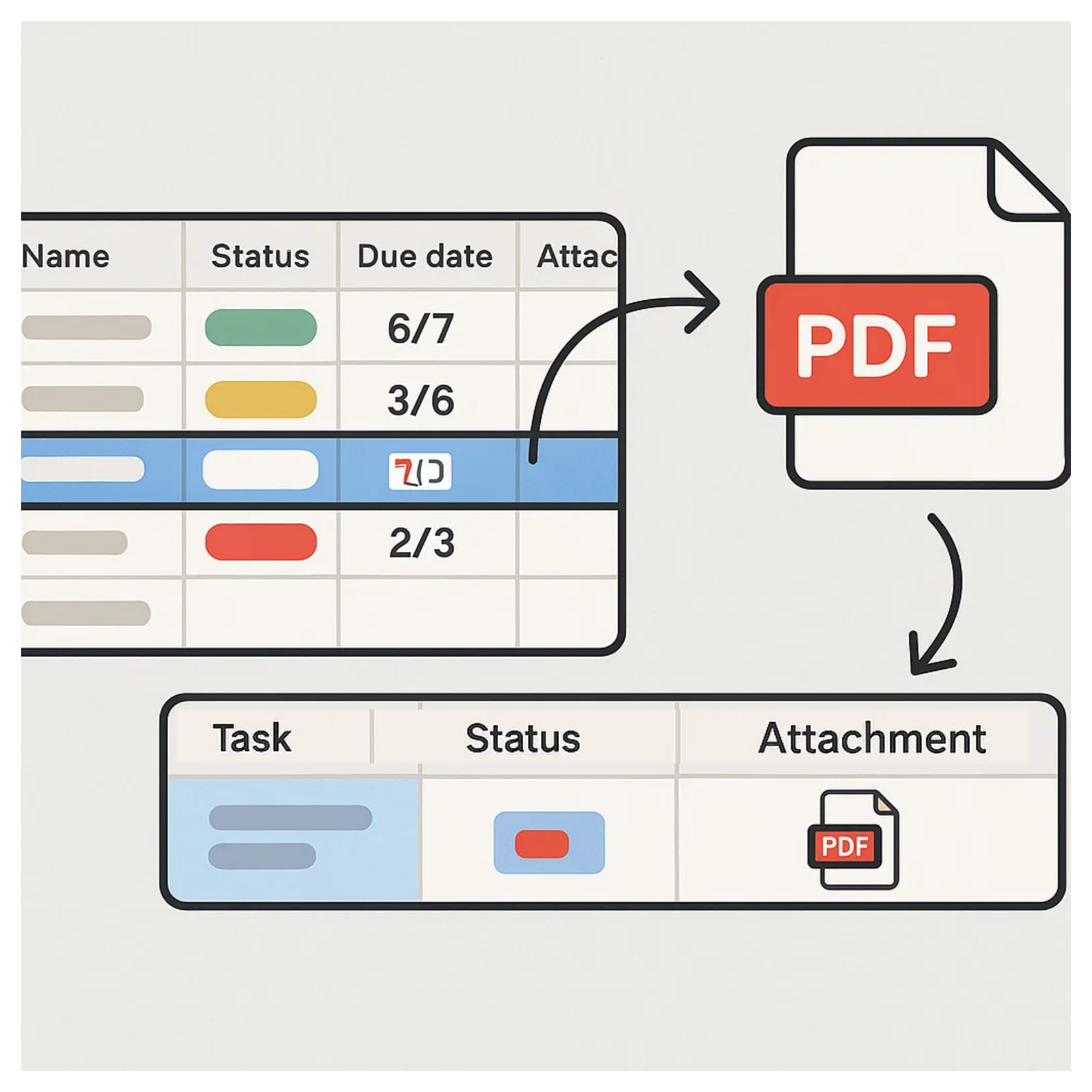 Save the generated PDF back into Airtable