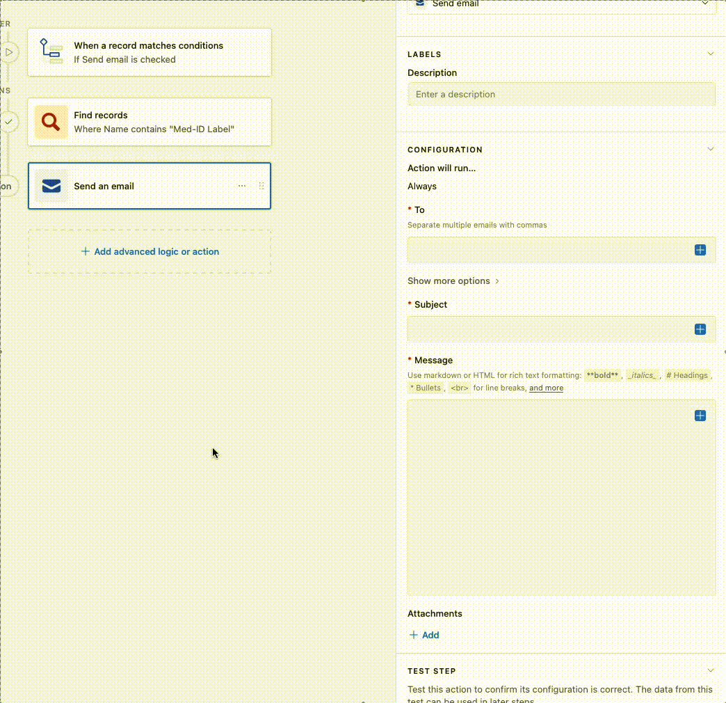 If the PDF Is in a Different Record