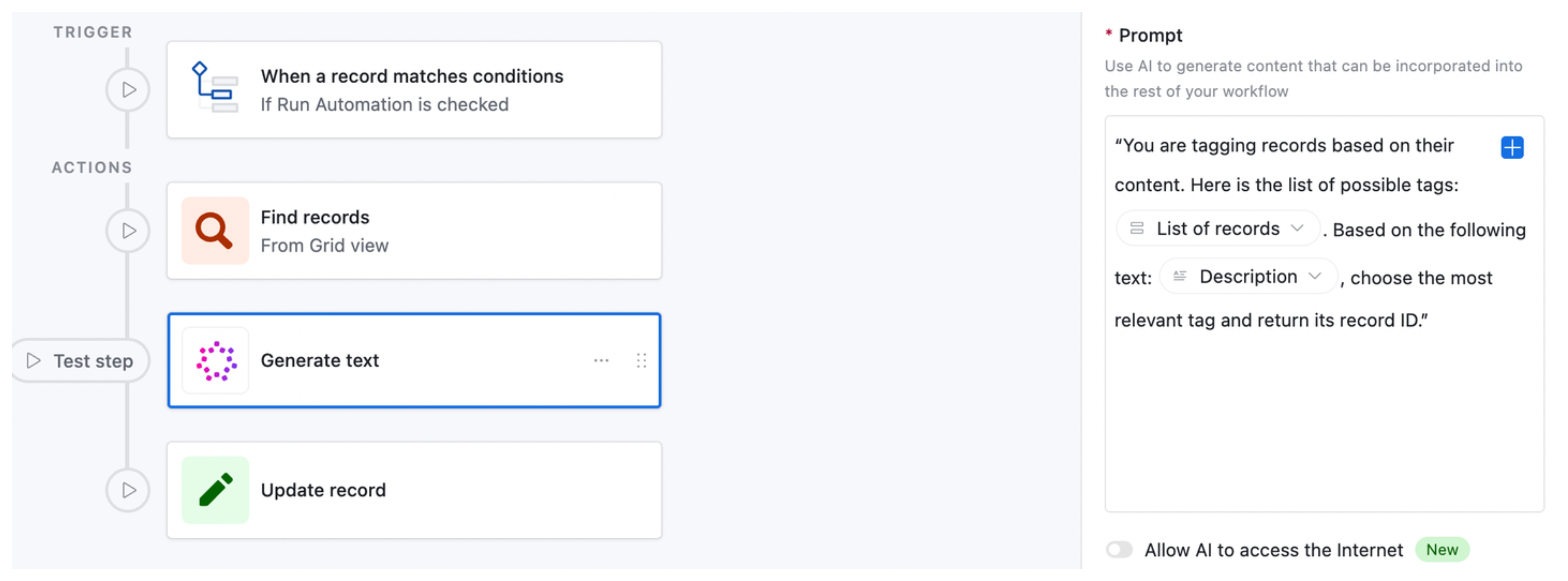 AI Field Agent Link Matching Records Automatically