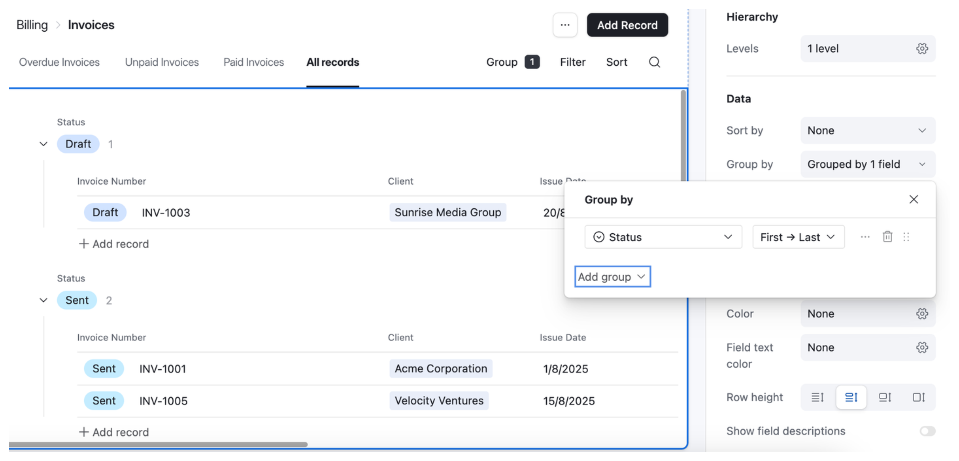 make grouping permanent