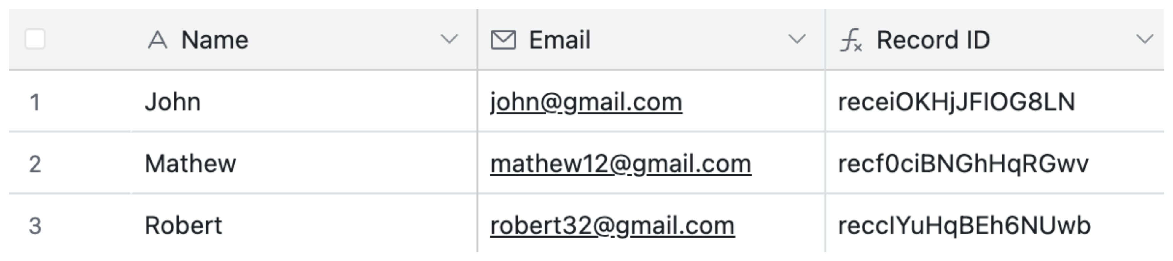Set Up Your Base Table