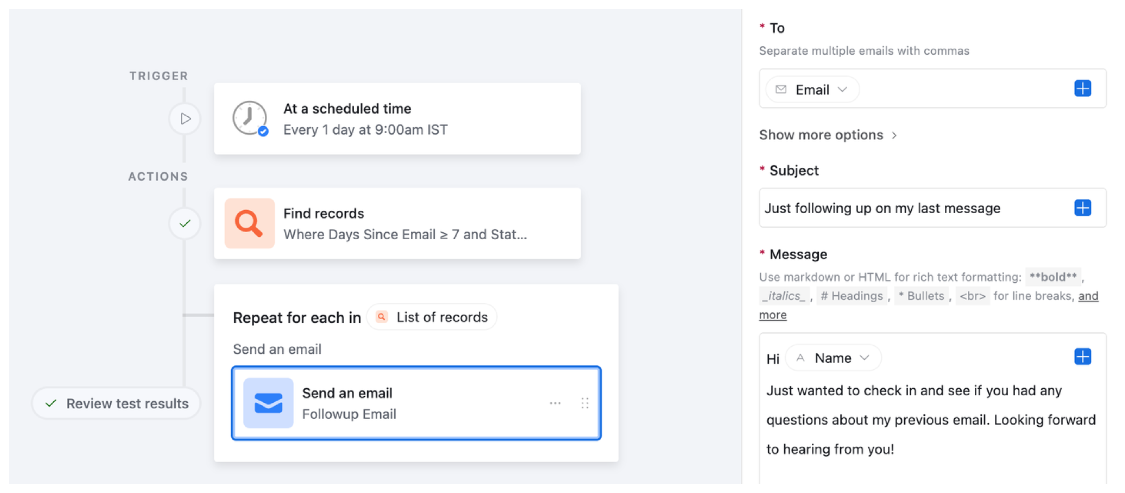 Send an email