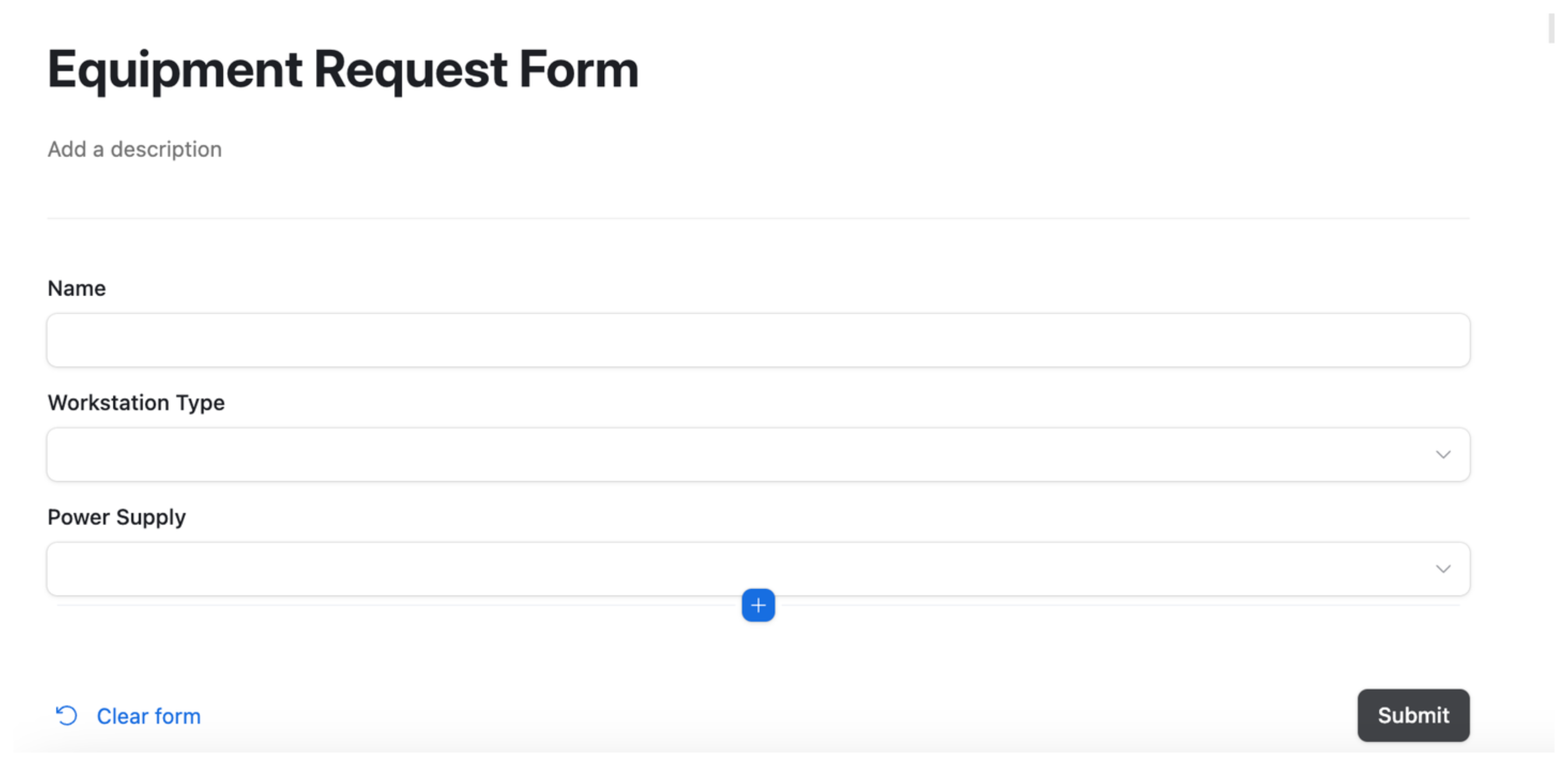 Create a Form